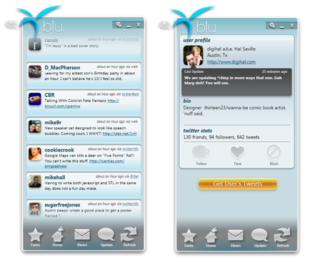 Blu: The Vista twitter client